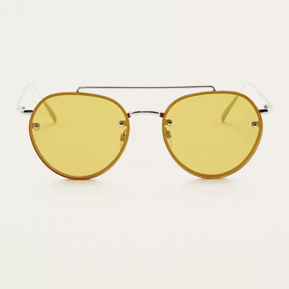 Urban Outfitters Yellow Round Sunglasses